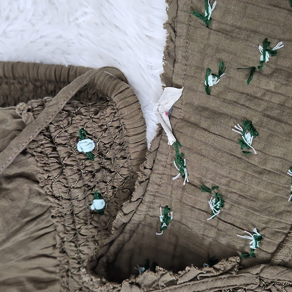 Free People Intimately Sweet As Roses Lounge Set Sage - Picture 5 of 13